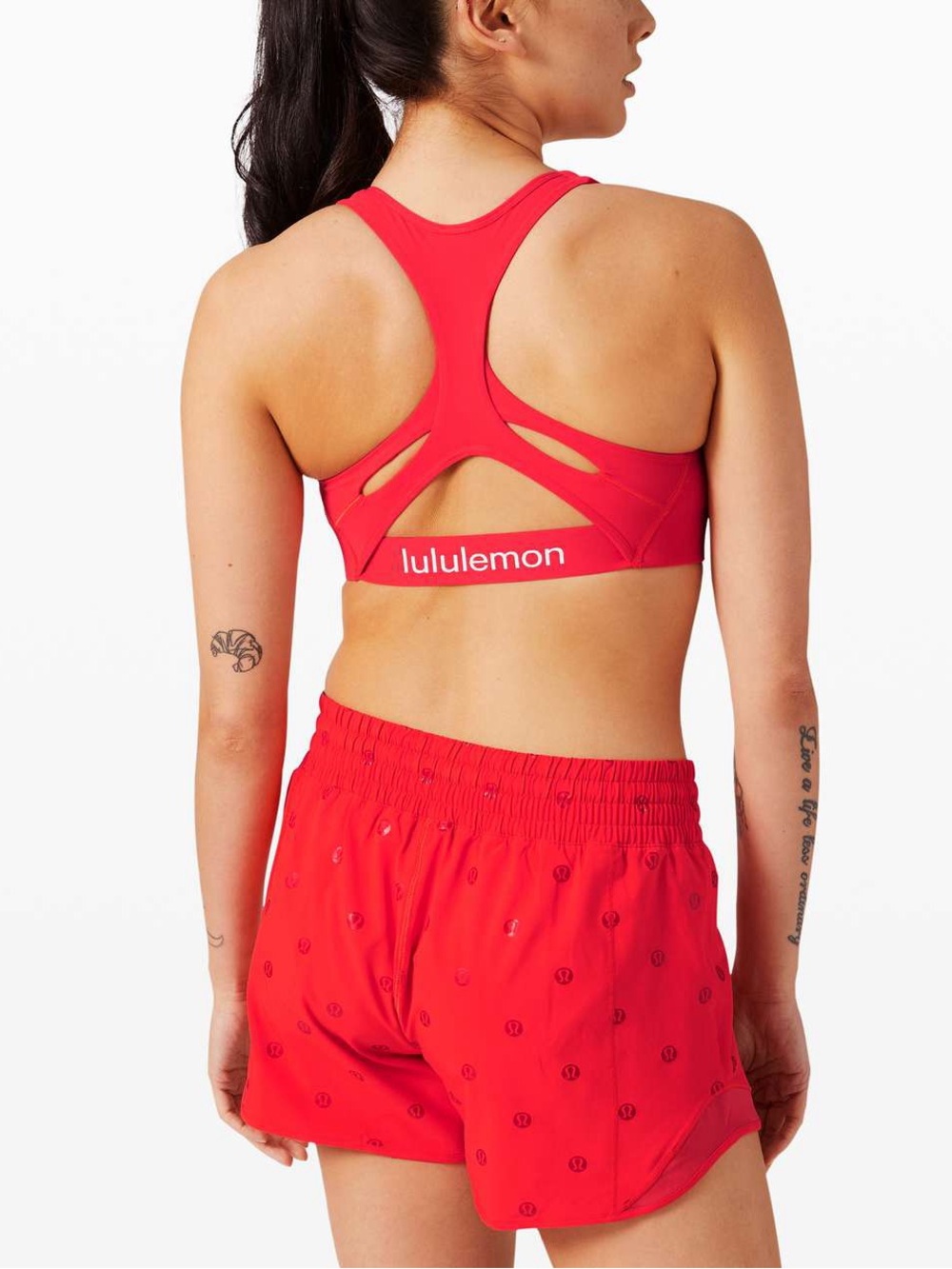 Lululemon Strong Identity Bra in Carnation Red